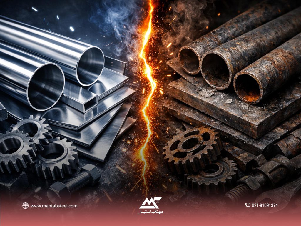تفاوت استیل و فولاد معمولی