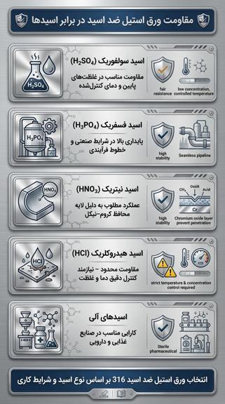 ورق استیل ضد اسید 