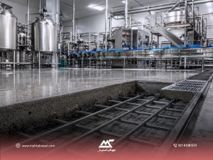 میلگرد استیل در کارخانه‌های مواد غذایی