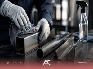 نگهداری مقاطع استیل